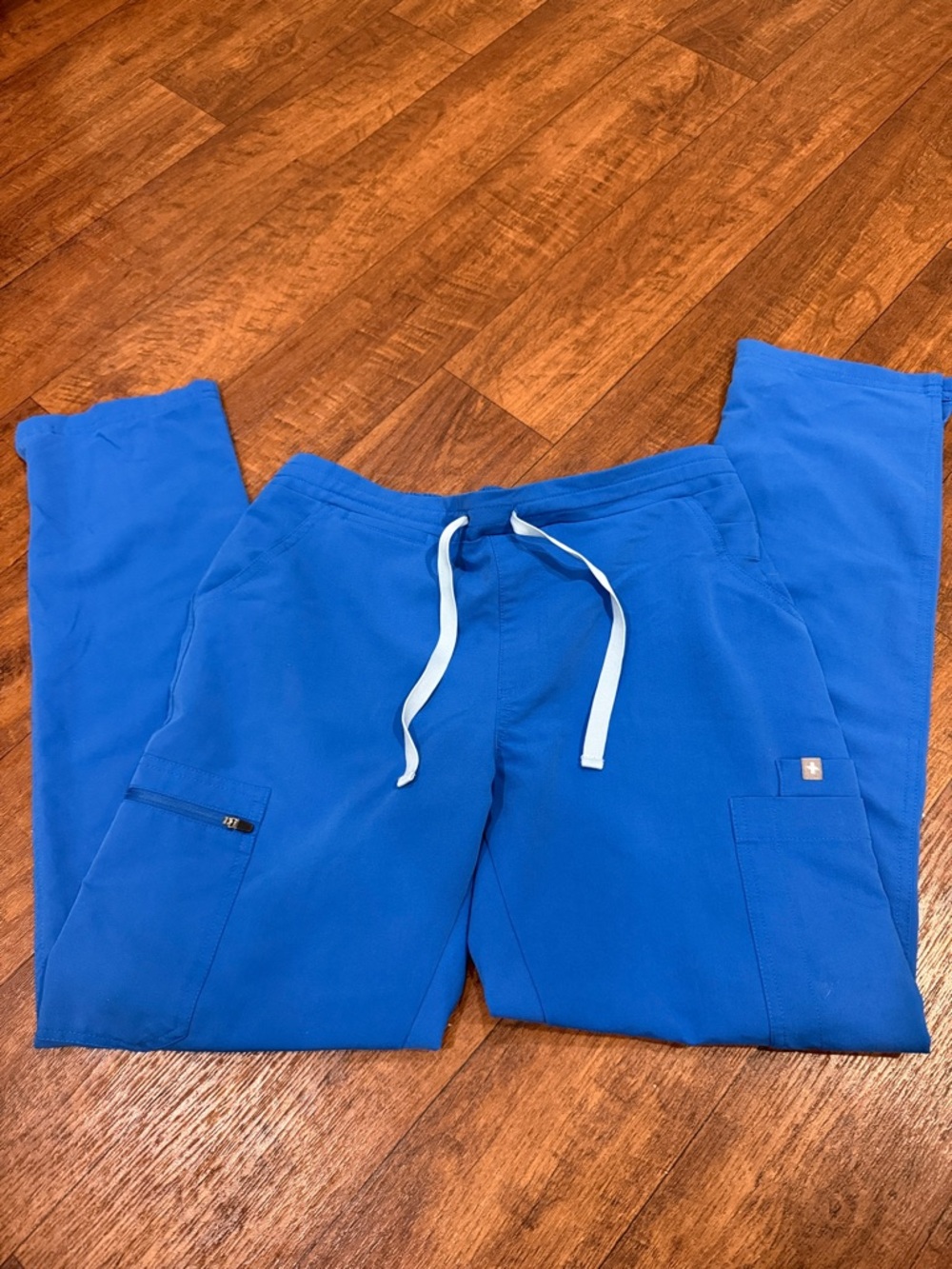 Figs Small Royal Blue Women's Yola Drawstring Joggers style# TW2000R